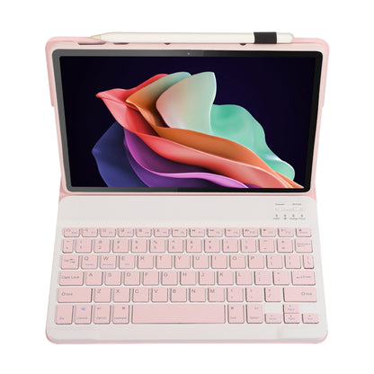 For Huawei MatePad SE 10.4 AH13 Ultra-thin Detachable Bluetooth Keyboard Leather Tablet Case(Pink White) by buy2fix