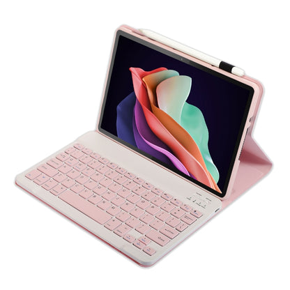For Huawei MatePad SE 10.4 AH13 Ultra-thin Detachable Bluetooth Keyboard Leather Tablet Case(Pink White) by buy2fix