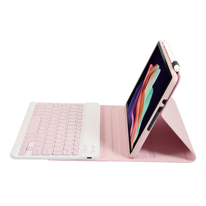 For Huawei MatePad SE 10.4 AH13 Ultra-thin Detachable Bluetooth Keyboard Leather Tablet Case(Pink White) by buy2fix