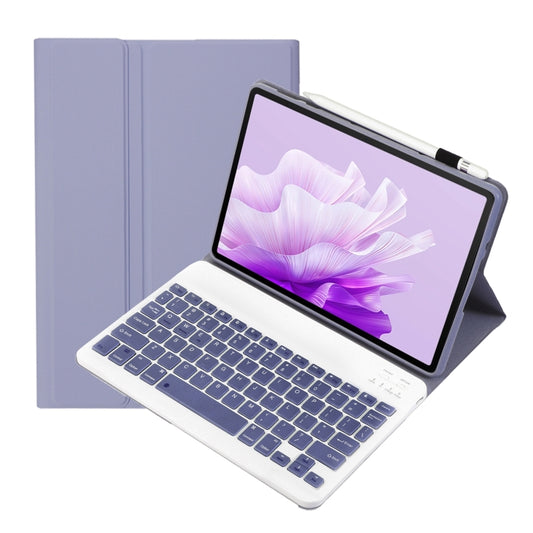 For Huawei MatePad 11.5 S 2024 AH20 Ultra-thin Detachable Bluetooth Keyboard Leather Tablet Case(Lavender White) by buy2fix