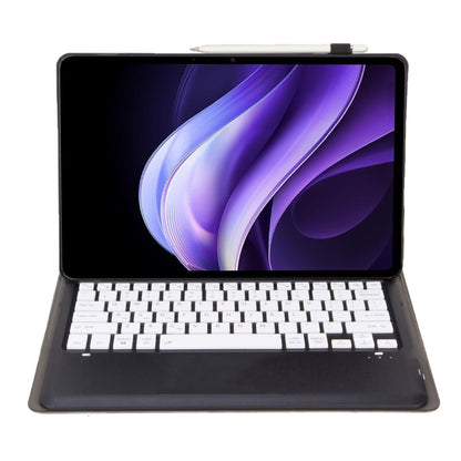 For vivo Pad3 12.1 inch AV10 TPU Ultra-thin Detachable Bluetooth Keyboard Leather Case(Black + White) by buy2fix