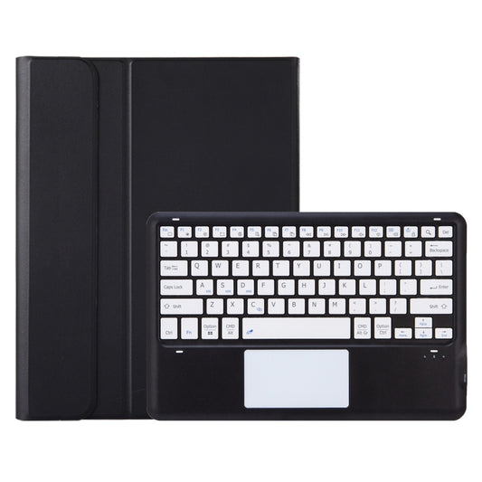 For vivo Pad3 12.1 inch AV10-A TPU Ultra-thin Detachable Bluetooth Keyboard Leather Case with Touchpad(Black + White) by buy2fix