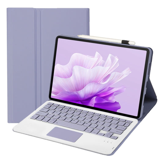 For Huawei MatePad 11.5 S 2024 AH20-A Ultra-thin Detachable Bluetooth Keyboard Leather Tablet Case with Touchpad(Lavender White) by buy2fix