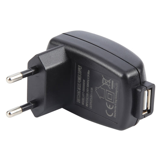 HYT-0500500EW 5V 1A USB Port Power Adapter, Plug Type:EU Plug(Black) - USB Charger by buy2fix | Online Shopping UK | buy2fix