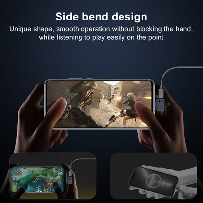 Type-C / USB-C to 8 Pin Earphone Side Bend Adapter(White) - Earphone Adapter by buy2fix | Online Shopping UK | buy2fix