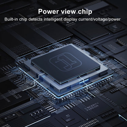 Type-C Male to Type-C Female Smart Digital Display Side Bend Charging Adapter(Black) - OTG Adapter by buy2fix | Online Shopping UK | buy2fix