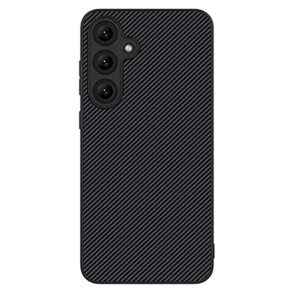For Samsung Galaxy S25+ 5G Carbon Fiber Texture Printing Phone Case(Black) by buy2fix