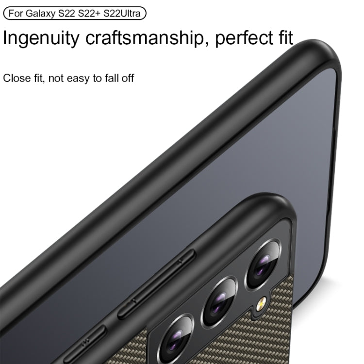 For Samsung Galaxy S25 Ultra 5G Carbon Fiber Texture Printing Phone Case(Gold) by buy2fix