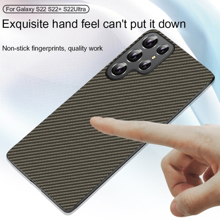 For Samsung Galaxy S25 Ultra 5G Carbon Fiber Texture Printing Phone Case(Gold) by buy2fix