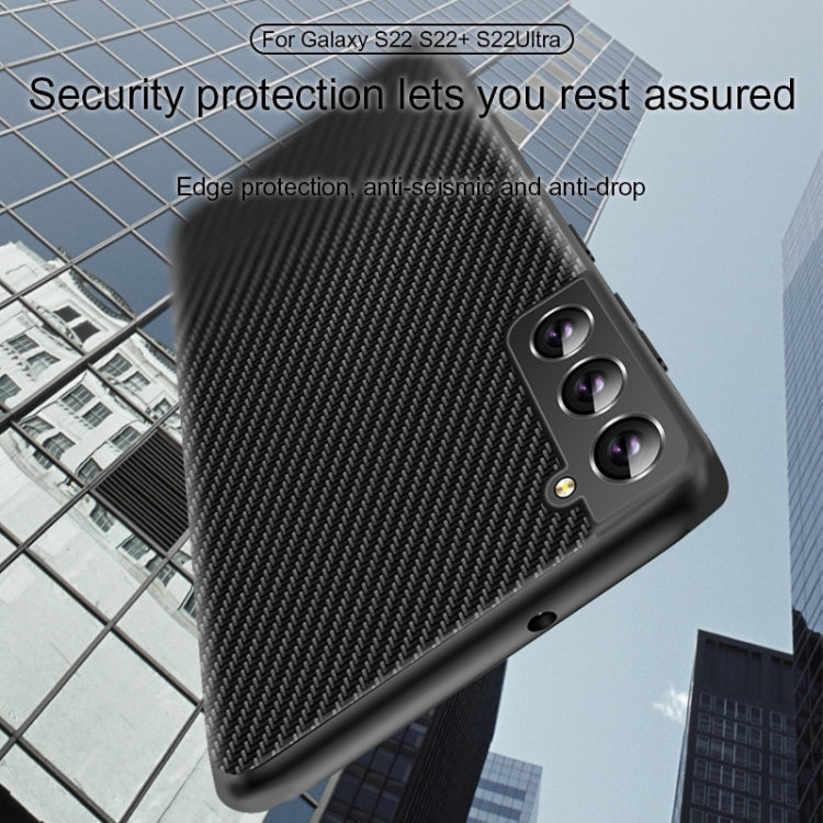 For Samsung Galaxy S25 Ultra 5G Carbon Fiber Texture Printing Phone Case(Gold) by buy2fix