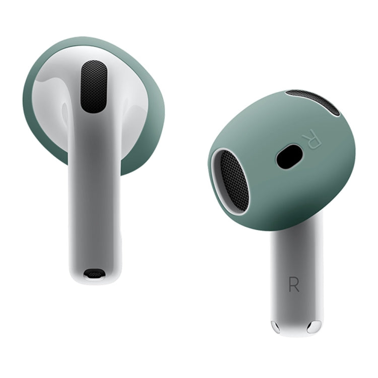 For AirPods 4 Ear Cap Soft Silicone Protective Case(Dark Green) - Anti-dust & Ear Caps by buy2fix | Online Shopping UK | buy2fix