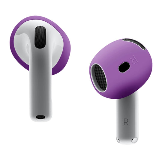For AirPods 5 / AirPods 4 Ear Cap Soft Silicone Protective Case(Purple)