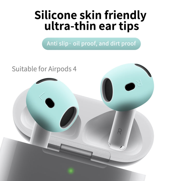 For AirPods 4 Ear Cap Soft Silicone Protective Case(Mint Green) - Anti-dust & Ear Caps by buy2fix | Online Shopping UK | buy2fix