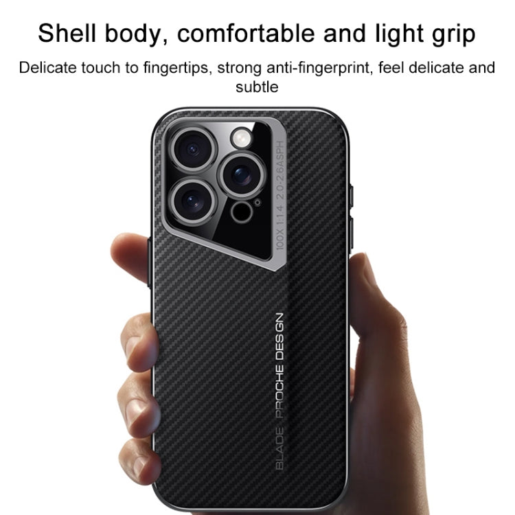 For iPhone 14 Pro Max Carbon Fiber Texture PC Phone Case(White) - iPhone 14 Pro Max Cases by buy2fix | Online Shopping UK | buy2fix