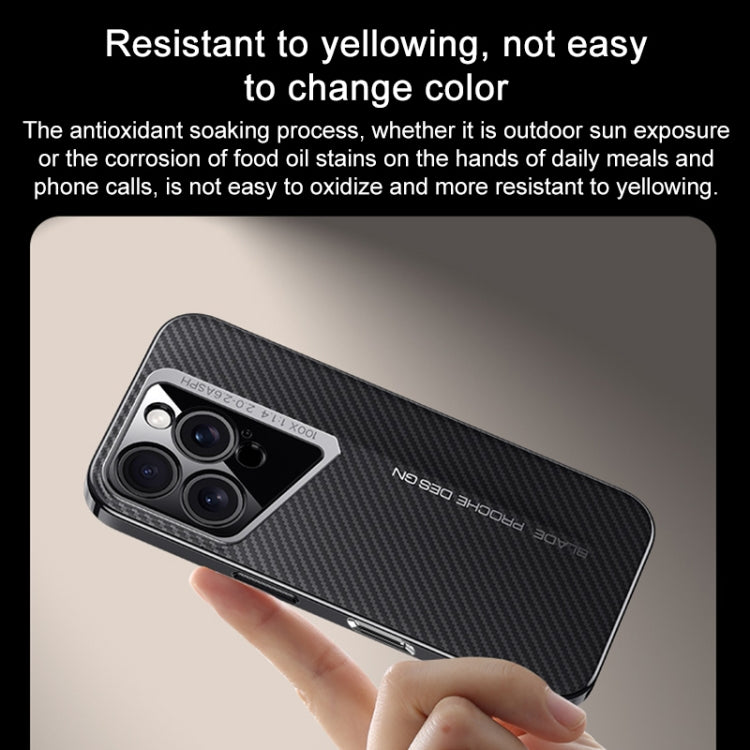 For iPhone 15 Pro Carbon Fiber Texture PC Phone Case(Black) - iPhone 15 Pro Cases by buy2fix | Online Shopping UK | buy2fix