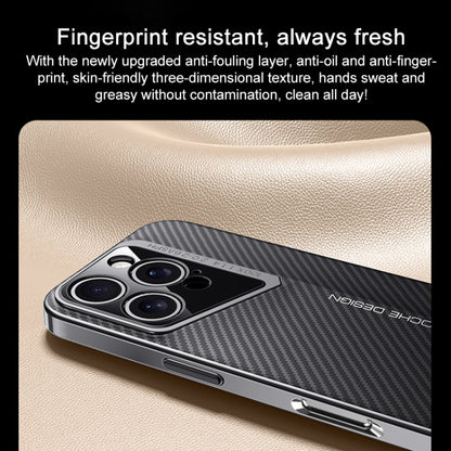 For iPhone 16 Pro Carbon Fiber Texture PC Phone Case(Black) - iPhone 16 Pro Cases by buy2fix | Online Shopping UK | buy2fix