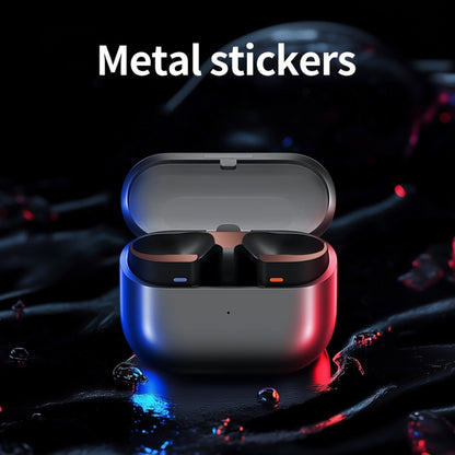 For Samsung Galaxy Buds3 Pro Bluetooth Earphone Charging Box Metal Stickers(Rose Gold) - Protective Sticker by buy2fix | Online Shopping UK | buy2fix