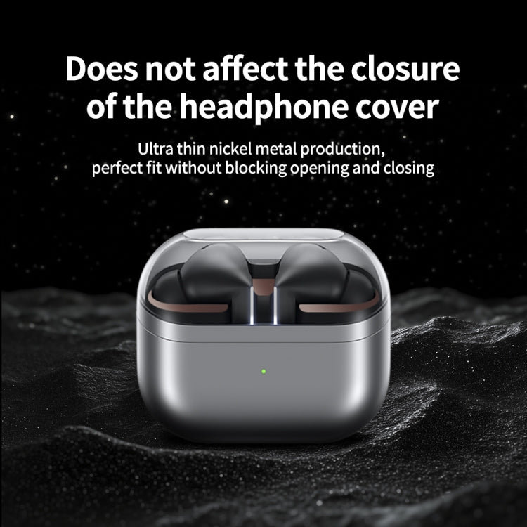 For Samsung Galaxy Buds3 Pro Bluetooth Earphone Charging Box Metal Stickers(Gold) - Protective Sticker by buy2fix | Online Shopping UK | buy2fix