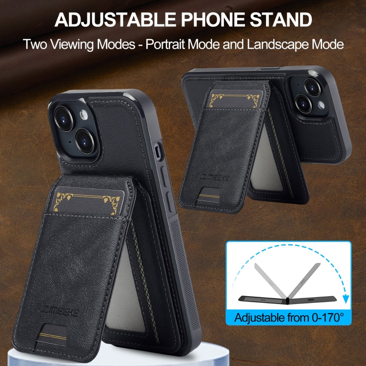 For iPhone 15 LC.IMEEKE L3 Series Detachable RFID Card Bag Magsafe Phone Case(Black) - iPhone 15 Cases by LC.IMEEKE | Online Shopping UK | buy2fix