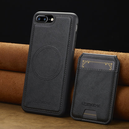 For iPhone 16e LC.IMEEKE L3 Series Detachable RFID Card Bag Magsafe Phone Case(Black) - iPhone 16e Cases by LC.IMEEKE | Online Shopping UK | buy2fix