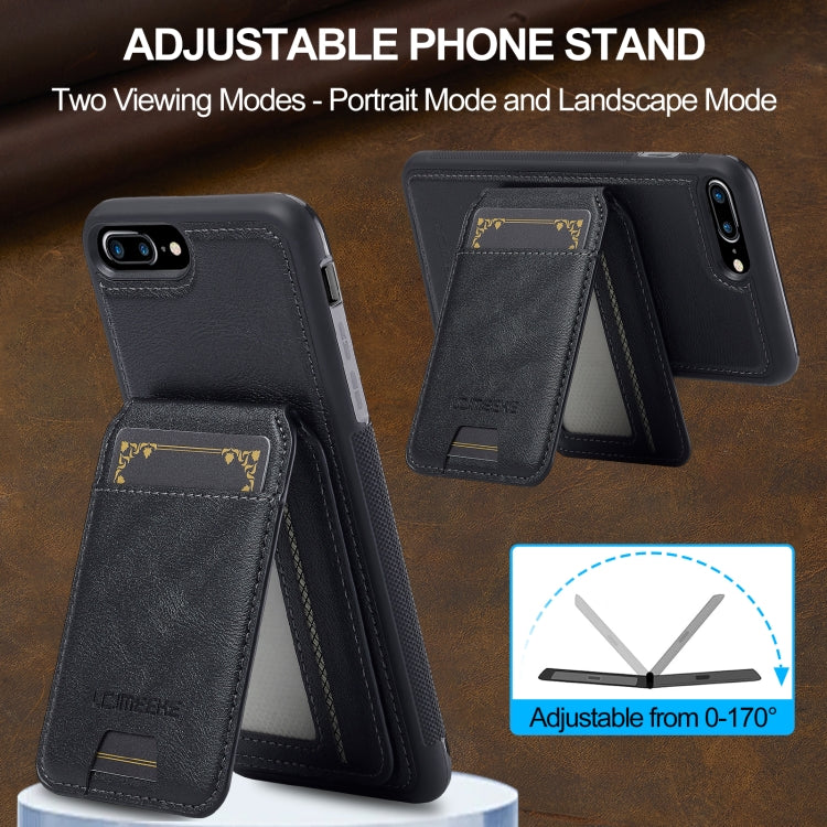 For iPhone 8 Plus / 7 Plus LC.IMEEKE L3 Series Detachable RFID Card Bag Magsafe Phone Case(Black) - More iPhone Cases by LC.IMEEKE | Online Shopping UK | buy2fix