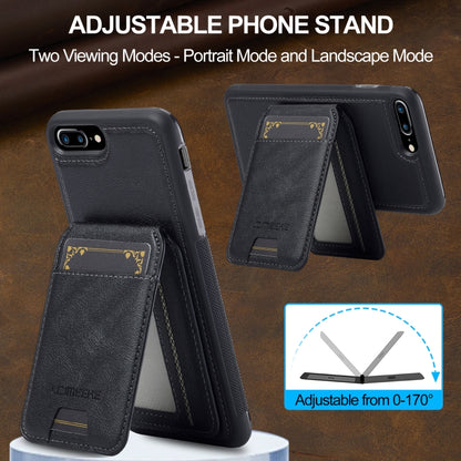 For iPhone 8 Plus / 7 Plus LC.IMEEKE L3 Series Detachable RFID Card Bag Magsafe Phone Case(Black) - More iPhone Cases by LC.IMEEKE | Online Shopping UK | buy2fix