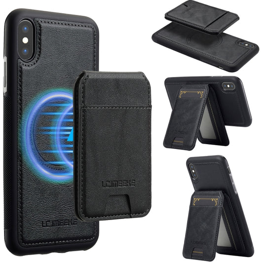 For iPhone XR LC.IMEEKE L3 Series Detachable RFID Card Bag Magsafe Phone Case(Black) - More iPhone Cases by LC.IMEEKE | Online Shopping UK | buy2fix