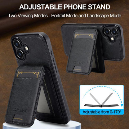 For iPhone 17 LC.IMEEKE L3 Series Detachable RFID Card Bag Magsafe Phone Case(Black) - iPhone 17 Cases by LC.IMEEKE | Online Shopping UK | buy2fix