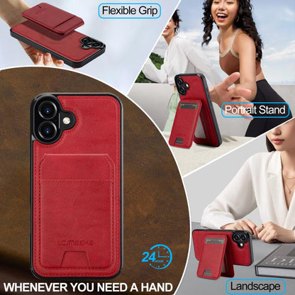 For iPhone 17 LC.IMEEKE L3 Series Detachable RFID Card Bag Magsafe Phone Case(Red) - iPhone 17 Cases by LC.IMEEKE | Online Shopping UK | buy2fix