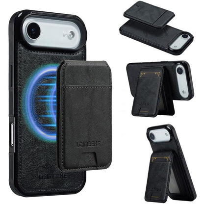 For iPhone 17 Air LC.IMEEKE L3 Series Detachable RFID Card Bag Magsafe Phone Case(Black) - iPhone 17 Air Cases by LC.IMEEKE | Online Shopping UK | buy2fix
