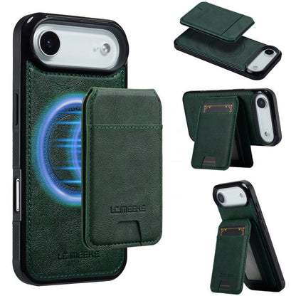 For iPhone 17 Air LC.IMEEKE L3 Series Detachable RFID Card Bag Magsafe Phone Case(Green) - iPhone 17 Air Cases by LC.IMEEKE | Online Shopping UK | buy2fix