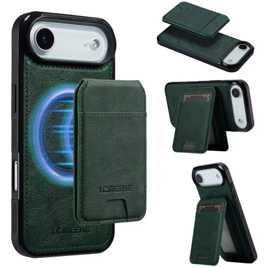 For iPhone 17 Air LC.IMEEKE L3 Series Detachable RFID Card Bag Magsafe Phone Case(Green) - iPhone 17 Air Cases by LC.IMEEKE | Online Shopping UK | buy2fix