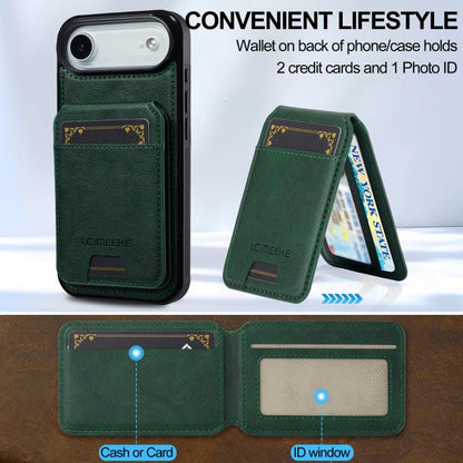 For iPhone 17 Air LC.IMEEKE L3 Series Detachable RFID Card Bag Magsafe Phone Case(Green) - iPhone 17 Air Cases by LC.IMEEKE | Online Shopping UK | buy2fix