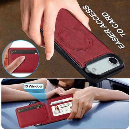 For iPhone 17 Air LC.IMEEKE L3 Series Detachable RFID Card Bag Magsafe Phone Case(Red) - iPhone 17 Air Cases by LC.IMEEKE | Online Shopping UK | buy2fix
