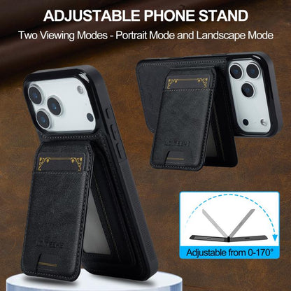 For iPhone 17 Pro Max LC.IMEEKE L3 Series Detachable RFID Card Bag Magsafe Phone Case(Black) - iPhone 17 Pro Max Cases by LC.IMEEKE | Online Shopping UK | buy2fix