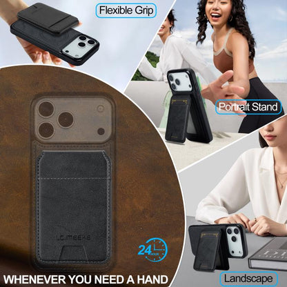 For iPhone 17 Pro Max LC.IMEEKE L3 Series Detachable RFID Card Bag Magsafe Phone Case(Black) - iPhone 17 Pro Max Cases by LC.IMEEKE | Online Shopping UK | buy2fix