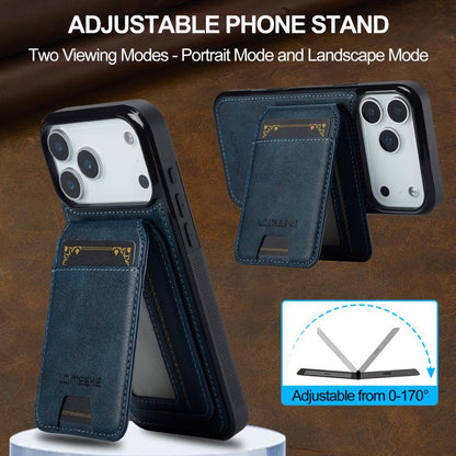 For iPhone 17 Pro Max LC.IMEEKE L3 Series Detachable RFID Card Bag Magsafe Phone Case(Blue) - iPhone 17 Pro Max Cases by LC.IMEEKE | Online Shopping UK | buy2fix