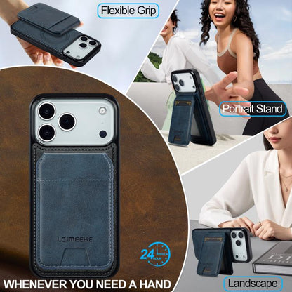 For iPhone 17 Pro Max LC.IMEEKE L3 Series Detachable RFID Card Bag Magsafe Phone Case(Blue) - iPhone 17 Pro Max Cases by LC.IMEEKE | Online Shopping UK | buy2fix