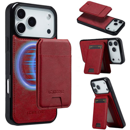 For iPhone 17 Pro Max LC.IMEEKE L3 Series Detachable RFID Card Bag Magsafe Phone Case(Red) - iPhone 17 Pro Max Cases by LC.IMEEKE | Online Shopping UK | buy2fix