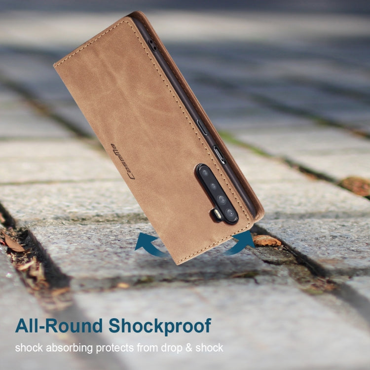 For OnePlus Nord CaseMe-013 Multifunctional Retro Frosted Horizontal Flip Leather Case with Card Slot & Holder & Wallet(Brown) - OnePlus Cases by CaseMe | Online Shopping UK | buy2fix