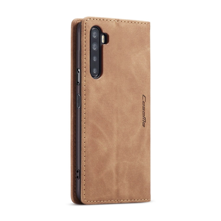 For OnePlus Nord CaseMe-013 Multifunctional Retro Frosted Horizontal Flip Leather Case with Card Slot & Holder & Wallet(Brown) - OnePlus Cases by CaseMe | Online Shopping UK | buy2fix