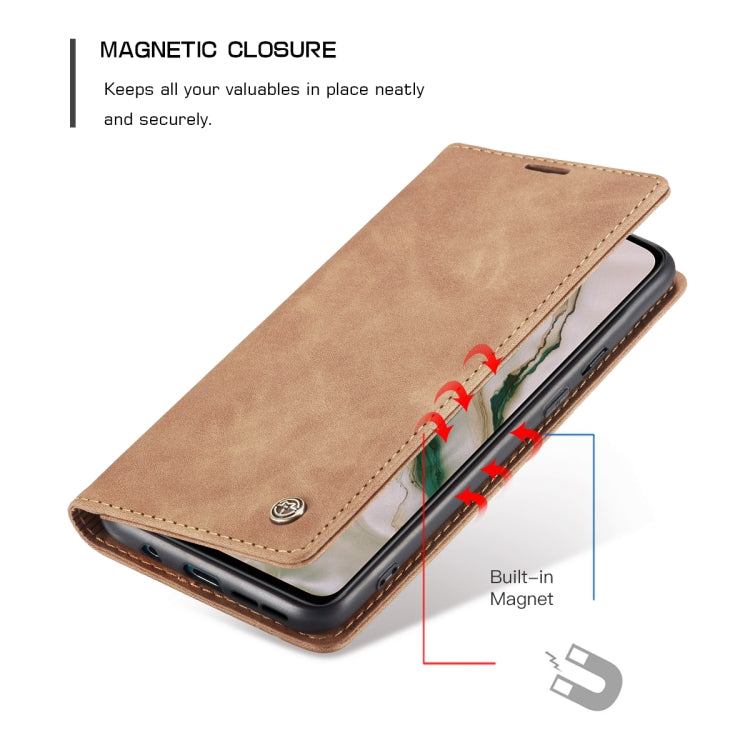 For OnePlus Nord CaseMe-013 Multifunctional Retro Frosted Horizontal Flip Leather Case with Card Slot & Holder & Wallet(Brown) - OnePlus Cases by CaseMe | Online Shopping UK | buy2fix