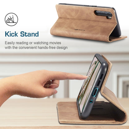 For OnePlus Nord CaseMe-013 Multifunctional Retro Frosted Horizontal Flip Leather Case with Card Slot & Holder & Wallet(Brown) - OnePlus Cases by CaseMe | Online Shopping UK | buy2fix