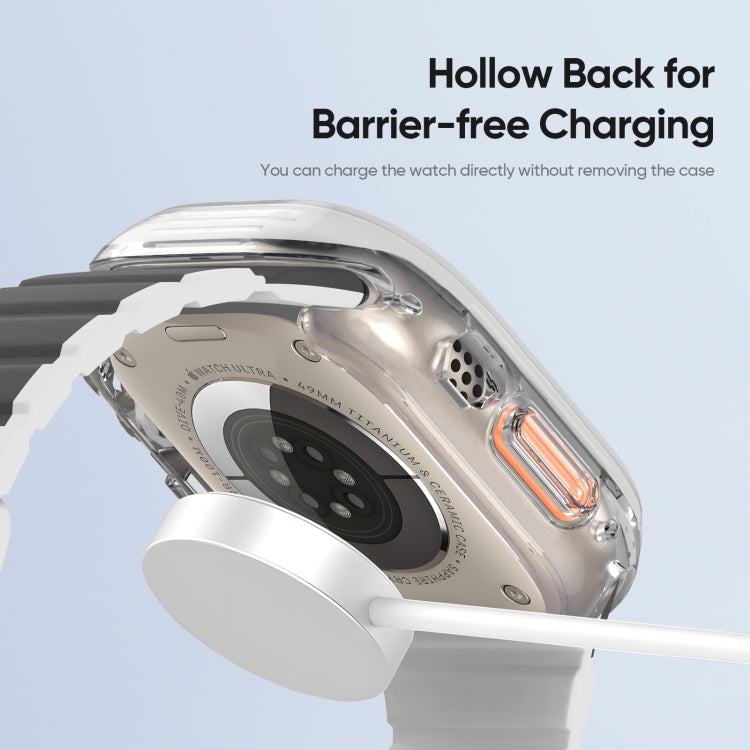 For Apple Watch Ultra 1 / 2 / 3 49mm DUX DUCIS Camo Series TPU Hybrid PC Watch Protective Case(White) by DUX DUCIS