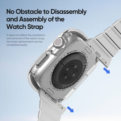 For Apple Watch Series 10 / 11 42mm DUX DUCIS Camo Series TPU Hybrid PC Watch Protective Case(White) by DUX DUCIS