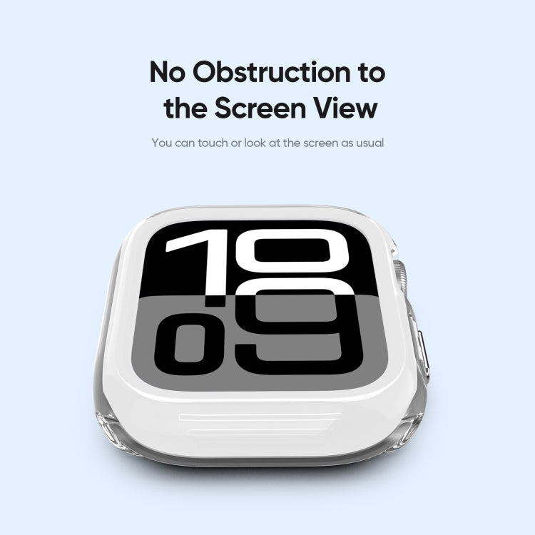 For Apple Watch Series 10 / 11 42mm DUX DUCIS Camo Series TPU Hybrid PC Watch Protective Case(White) by DUX DUCIS