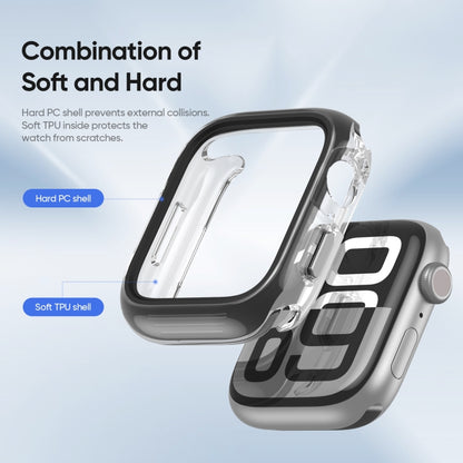 For Apple Watch Series 10 / 11 46mm DUX DUCIS Camo Series TPU Hybrid PC Watch Protective Case(Black) by DUX DUCIS