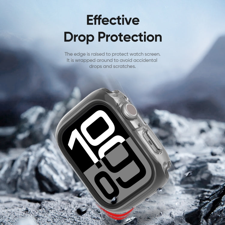 For Apple Watch Series 10 / 11 46mm DUX DUCIS Camo Series TPU Hybrid PC Watch Protective Case(Black) by DUX DUCIS