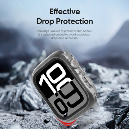 For Apple Watch Series 10 / 11 46mm DUX DUCIS Camo Series TPU Hybrid PC Watch Protective Case(Black) by DUX DUCIS