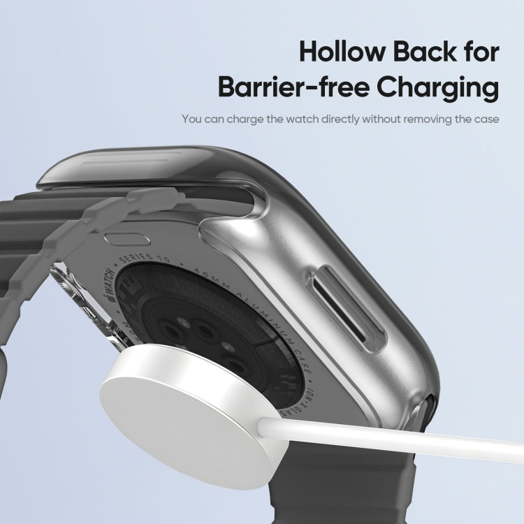 For Apple Watch Series 10 / 11 46mm DUX DUCIS Camo Series TPU Hybrid PC Watch Protective Case(Black) by DUX DUCIS